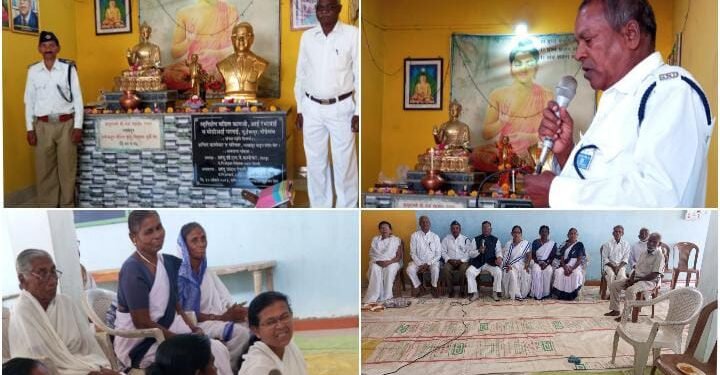 भीमा कोरेगाव शौर्य दिना निमित्त व आत्मसन्मान दिनानिमित्त विजय स्तंभास करण्यात आले अभिवादन.