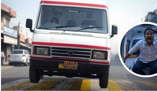 चमत्कारिक घटनाः रुग्णवाहिकेतील मृत घोषित झालेला माणूस स्पीड ब्रेकरच्या धडकेने पुन्हा जिवंत.