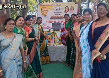 राष्ट्रवादी महिला काँग्रेस श.प पक्षा तर्फे क्रांतीज्योती सावित्रीबाई फुले यांची जयंती उत्साहात साजरी.