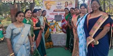 राष्ट्रवादी महिला काँग्रेस श.प पक्षा तर्फे क्रांतीज्योती सावित्रीबाई फुले यांची जयंती उत्साहात साजरी.