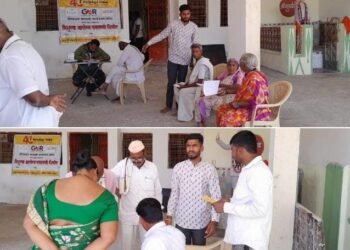 जळका येथे मोफत आरोग्य तपासणी शिबिराच्या माध्यमातून गरजूंना मोफत आरोग्य सेवा.