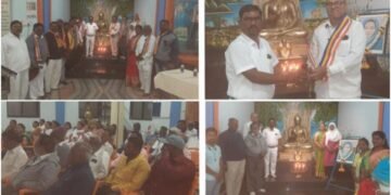 बौद्ध धम्म संस्कार संघ श्रावस्ती विहार सांगलीच्या वतीने माता सावित्रीमाई फुले यांची 194 वी जयंती साजरी.