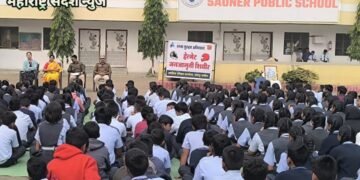 सावनेर पब्लिक स्कूल येथे रस्ता सुरक्षा अभियान अंतर्गत हेल्मेट जनजागृती शिबिर संपन्न.