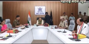 वर्धा जिल्ह्याचे पालकमंत्री डॉ. पंकज भोयर यांनी घेतला कायदा व सुव्यवस्थेचा आढावा.