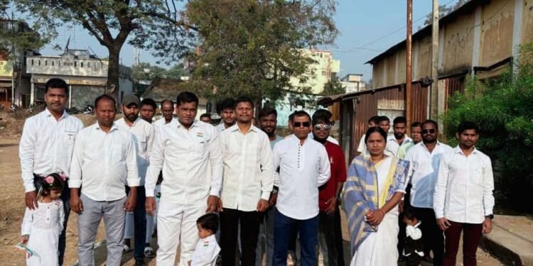 गौरक्षण वाॅड मध्ये  76 वा प्रजासत्ताक दिना निमित्त ध्वजारोहणाचा कार्यक्रम.