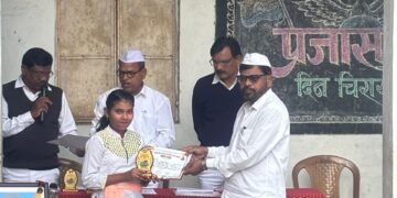 जनता हायस्कूल (डेपो शाखा) बल्लारपूर येथे प्रजासत्ताक दिवस साजरा.