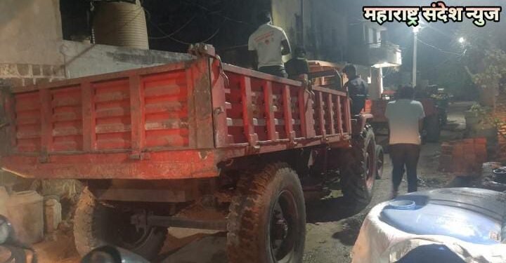 आनंदवाडी गांवामध्ये वाळु माफियाचा हैदोस, गावातील नदीपात्रामधून अवैध वाळू उपसा जोरात सुरू.