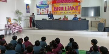 ब्रिलीअंट स्कूल हिंगणघाट येथे मराठी भाषा संवर्धन पंधरवाड्या निमीत्त कार्यक्रमाचे आयोजन.