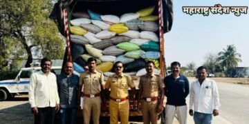 काळया बाजारात जाणारा राशनचा तांदूळवर परतूर पोलिसांची धडक कारवाई, 10 लाखाचा तांदूळ जप्त.