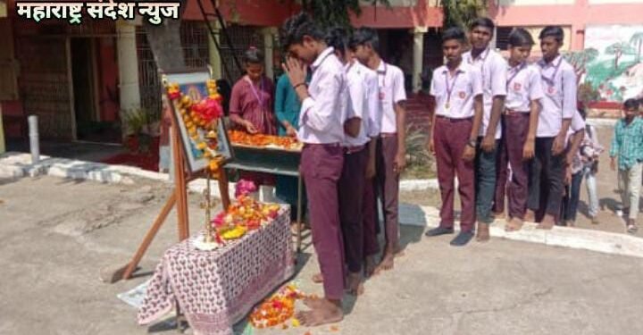 भारत विद्यालयात वसंत पचंमी उत्सव साजरा, विद्यार्थ्यानी केले माता सरस्वतीचे पूजन व समर्पण.