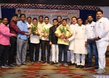 महाराष्ट्र राज्य पत्रकार संघाचा रजत महोत्सव व पदाधिकारी मेळावा भद्रावती येथे संपन्न.