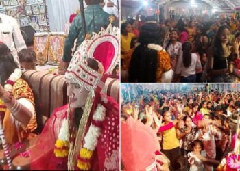 श्री.प्रभू विश्वकर्मा जयंती उत्सवा निमित्त श्री. शिवमहापुराण अमृत कथेत शिवपार्वती लग्न सोहळा संपन्न.