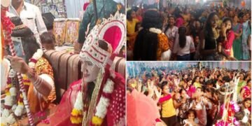 श्री.प्रभू विश्वकर्मा जयंती उत्सवा निमित्त श्री. शिवमहापुराण अमृत कथेत शिवपार्वती लग्न सोहळा संपन्न.