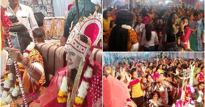 श्री.प्रभू विश्वकर्मा जयंती उत्सवा निमित्त श्री. शिवमहापुराण अमृत कथेत शिवपार्वती लग्न सोहळा संपन्न.