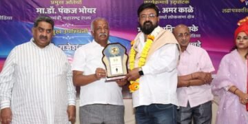 वाईस आँफ मिडीया वर्धा जिल्हा कडून हिंगणघाट येथील पत्रकार सोनू उर्फ प्रदीप आर्या यांचा सन्मान.