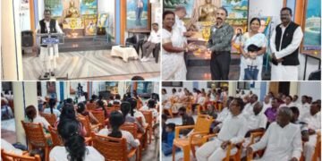 बौद्ध धम्म संस्कार संघ श्रावस्ती विहार सांगली येथे माघ पौर्णिमा व संत शिरोमणी रोहिदास महाराज यांची जयंती साजरी.