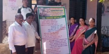 सामाजिक कार्यकर्त्या संगीता ठलाल यांनी आपल्या   वाढदिवस निमित्ताने पशुवैद्यकीय कार्यालयाला कवितादान.