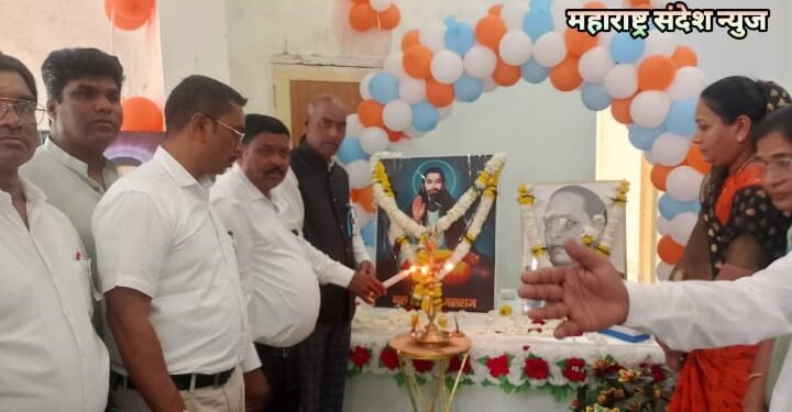 सावनेर येथे संत शिरोमणी गुरु रविदास महाराज जयंती उत्सवात साजरी.