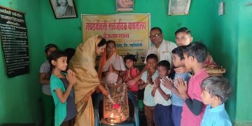 नवसंजीवनी सार्वजनिक वाचनालयाच्या वतीने  शिवजयंत्ती उत्साहात साजरी.