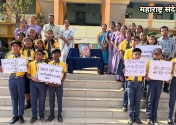 इन्फंट कॉन्व्हेन्ट राजुरा येथे ‘मराठी भाषा गौरव दिन’ उत्साहात साजरा.