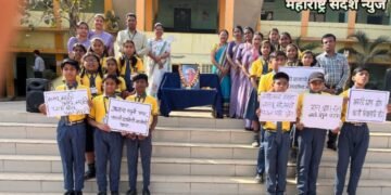 इन्फंट कॉन्व्हेन्ट राजुरा येथे ‘मराठी भाषा गौरव दिन’ उत्साहात साजरा.