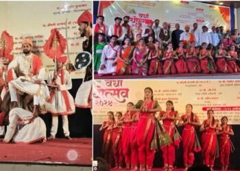 संदीप चिचाटे निर्मित महाराष्ट्राच्या लोकधाराने गाजविला ग्रंथोत्सव, स्थानिक 65 कलाकारांचे उत्कृष्ट सादरीकरण.