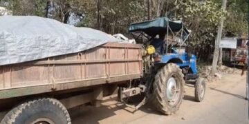 अवैध वाळू वाहतूक करणाऱ्या ट्रॅक्टरवर अल्लीपुर पोलिसांची धडक कारवाई: लाखोंचा माल जप्त.