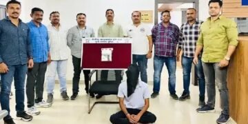 पुण्यात मोक्का गुन्ह्यातील जामीनावर सुटलेल्या गुन्हेगाराकडून देशी पिस्टल व जिवंत काडतुस जप्त.