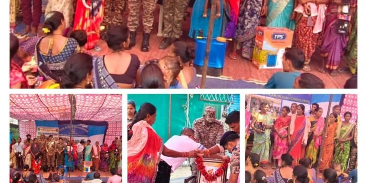 उप पोलीस स्टेशन रेपणपल्ली येथे भव्य जनजागरण मेळावा व निशुल्क वैद्यकीय शिबीर संपन्न.