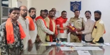 छत्रपती शिवाजी महाराज यांच्या अवमान करणारे कोरटकरला तत्काळ अटक करा शिवसेनेची मागणी.