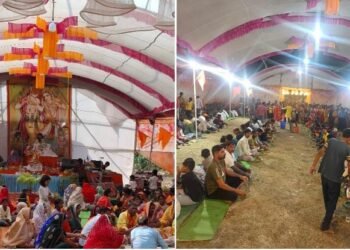 चमत्कारी प्राचीन शिव मंदिर चणकापूर येथे श्रीमद् भागवत कथेचे समापन.