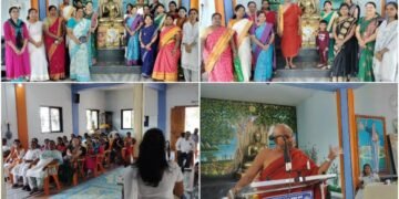 बौद्ध धम्म संस्कार संघ सांगली श्रावस्ती विहारामध्ये जागतिक महिला दीन मोठ्या उत्साहात साजरा.