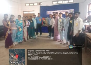 _भगवंतराव महाविद्यालय एटापल्ली येथे निरोप समारंभ संपन्न_.