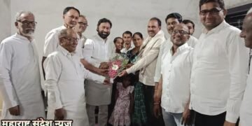 उसेगाव ग्रामपंचायत पोटनिवडणूकित राष्ट्रवादीचे विलास तिमांडे बिनविरोध सरपंच, अतुल वांदिले यांनी घेतली भेट.