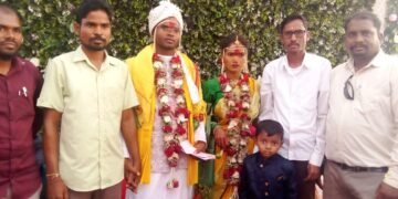 अहेरी.प.स.माजी सभापती श्री.भास्कर तलांडे यांनी  विवाह सोहळ्याला उपस्थित.