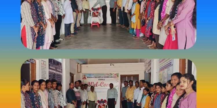 भगवंतराव महाविद्यालयात स्व. स्नेहादेवी धर्मरावबाबा आत्राम यांची पुण्यतिथी साजरी.