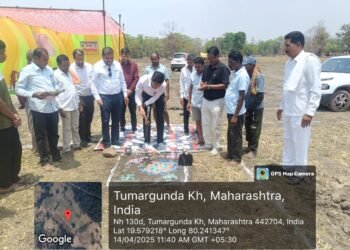 तुमरगुडा येथे एकलव्य मॉडेल रेसिडेन्शिअल स्कूलच्या इमारतीसाठीचे भूमी पूजन संपन्न.