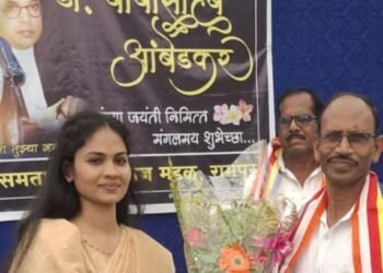 रामपूर येथे डॉ.बाबासाहेब आंबेडकर यांच्या 134 व्या जयंती निमित्त प्रबोधनचा कार्यक्रम संपन्न.