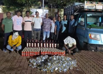 अहेरी पोलिसांची धडक कारवाई…5.98,400/-रु किंमतीचा  मुद्देमाल जप्त.