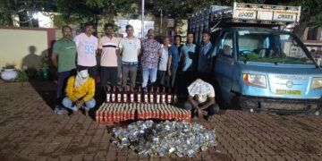 अहेरी पोलिसांची धडक कारवाई…5.98,400/-रु किंमतीचा  मुद्देमाल जप्त.