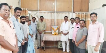 पुण्यश्लोक अहिल्याबाई होळकर यांना राजुरा काँग्रेसच्या वतीने अभिवादन.