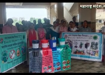 बेसा पिंपळा नगर पंचायत तर्फे कचरा व्यवस्थापना संदर्भात रतन हाइट्स सोसायटी घोगली येथे जनजागृती.