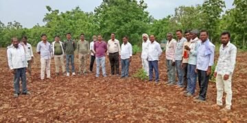 जिवती च्या आदिवासींना तेलंगणा वनविभाग यांच्या कडून पेरणीस मज्जाव.