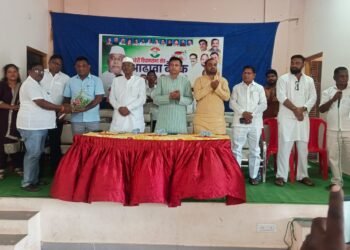 आलापल्ली येथे राष्ट्रीय काँग्रेस पार्टी चे पदाधिकारी व कार्यकर्ता मेळावा.