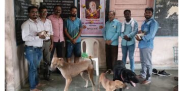 हिंगणघाट अरण्यऋषीना जीवरक्षक फाउंडेशनच्या मुक्या प्राण्यांनी वाहली श्रद्धांजली!