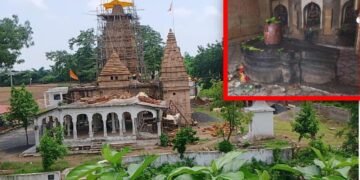 वाकोडीच्या शिवलिंगवर आहे तपस्वी गंगागिर महाराज यांच्या शिश रक्तभिषेकाचे डाग.