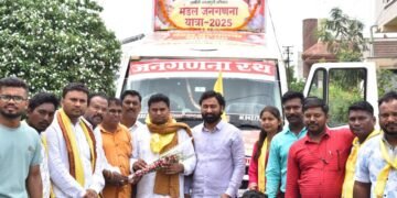 हिंगणघाट शहरात मंडल जनगणना यात्रेचे जोरदार स्वागत.