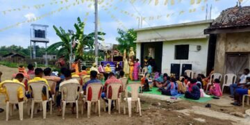 अहेरी तालुक्यातील चीरेपल्ली येते जागतिक आदीवासी दिवस मोठया उत्साहात साजरा.