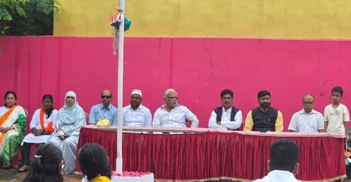 ​बल्लारपूर येथे आम आदमी पक्षाकडून ७९ वा स्वातंत्र्य दिन उत्साहात साजरा.