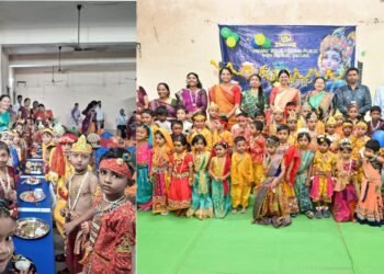 इन्फंट जिजस काँन्व्हेंट राजुरा येथे कृष्ण जन्माष्टमी उत्साहात साजरी.